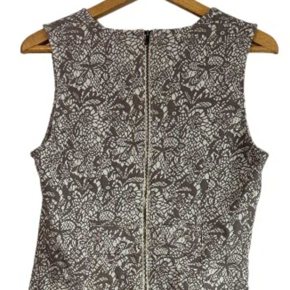 Loft Dress Fit and Flare Beige and Brown Sleeveless Size 10 NWT Cottagecore - Picture 6 of 13